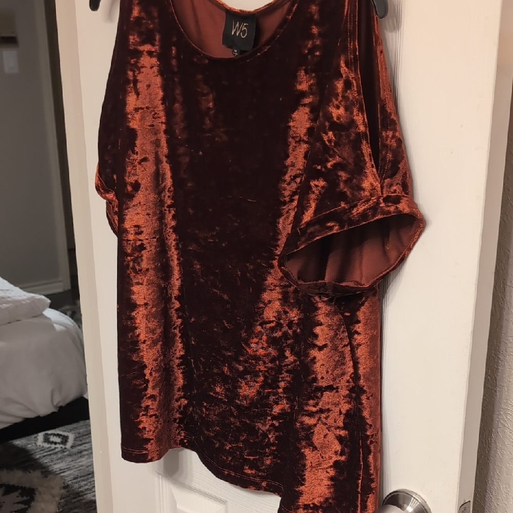 Velvet Rust Top